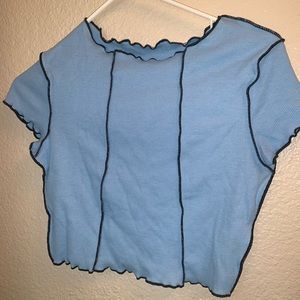 Shein Baby Blue Crop Top